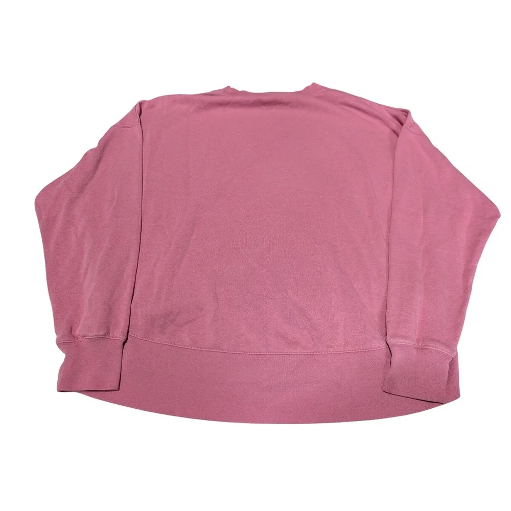 Nike Sweatshirt Women Small Pink Sportswear Essential Fleece Crewneck Oversized